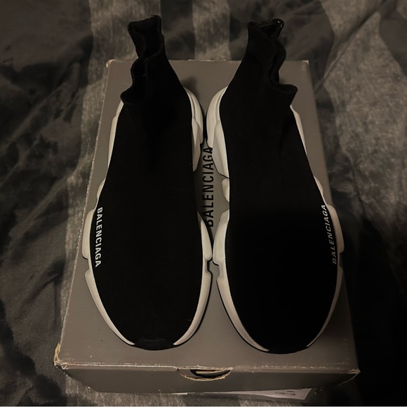 BALENCIAGA SPEED KNIT HIGH TOP SNEAKERS - Picture 3 of 12